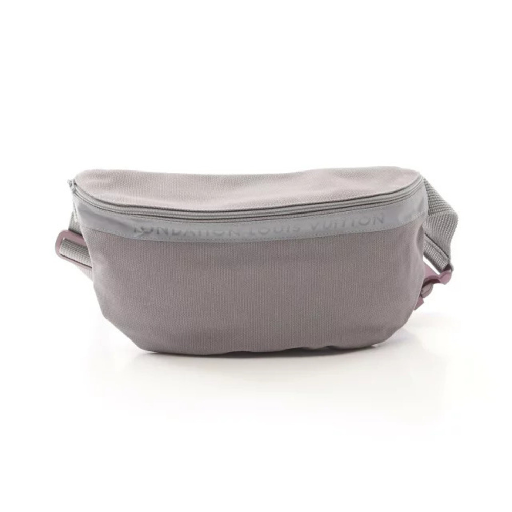 Louis Vuitton Bag Waist Crossbody Gray Fondation Belt Bum Canvas Body - Picture 2 of 8